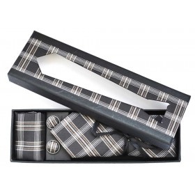 Set cravata slim, butoni, batista maro, dungi 1922